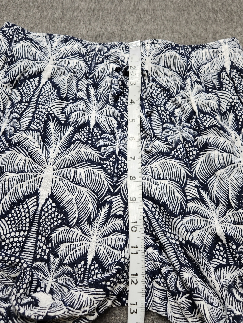 C&C California Wide Leg Pants Palm Print Linen Blend Boho Beach S - Picture 4 of 8